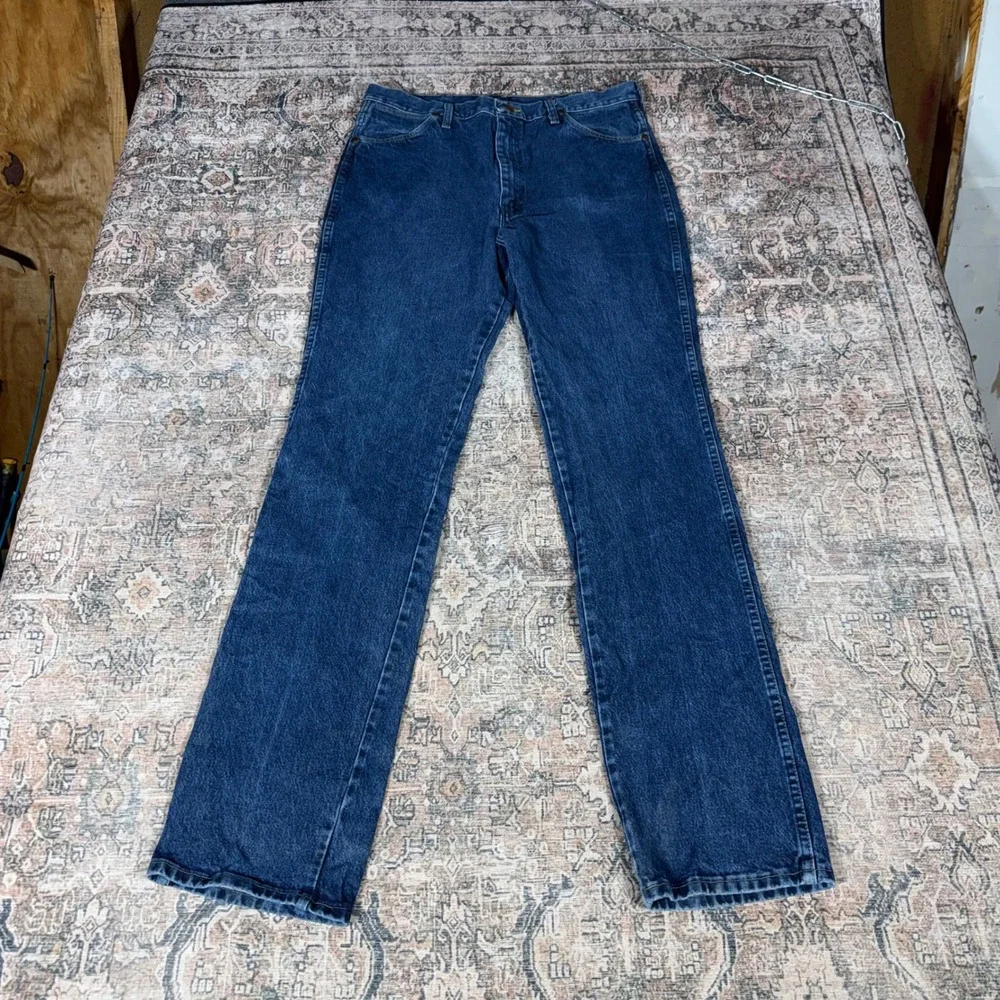 Wrangler 936DSD Cowboy Cut Slim Fit Jeans Mens 36x36 Blue Denim Made In Mexico